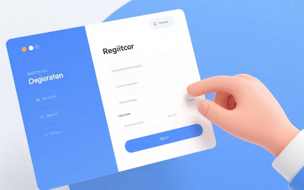 注册页面信息结构示意图